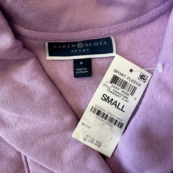 Karen Scott sport fleece small lilac - Picture 5 of 8
